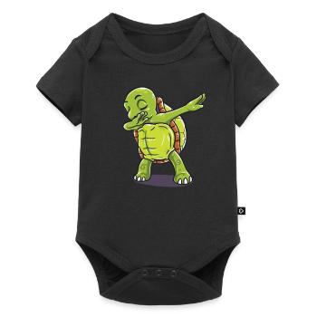 Funny dabbing turtle design perfect gift for men - Baby Premium short-sleeve bodysuit - black - Front