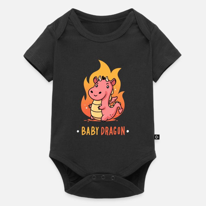 Bébé dragon - Body à manches courtes Premium Bébé - noir