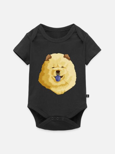Chow Chow - Baby Premium Kurzarmbody - Schwarz