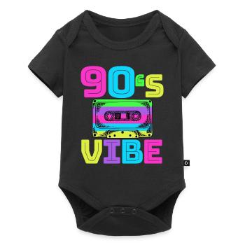 90s Vibe - Retro Vintage 90s Music Gift - Baby Premium short-sleeve bodysuit - black - Front