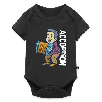 Akkordeon Geschenk - Baby Premium Kurzarmbody - Schwarz - Vorne
