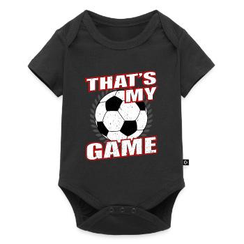 Football Soccer Sports Game - Baby Premium short-sleeve bodysuit - black - Front