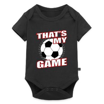 Football Soccer Sports Game - Baby Premium short-sleeve bodysuit - black - Front