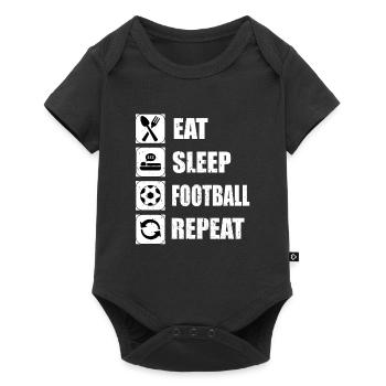 Football Soccer Sports Game - Baby Premium short-sleeve bodysuit - black - Front