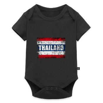 Thailand - Baby Premium Kurzarmbody - Schwarz - Vorne