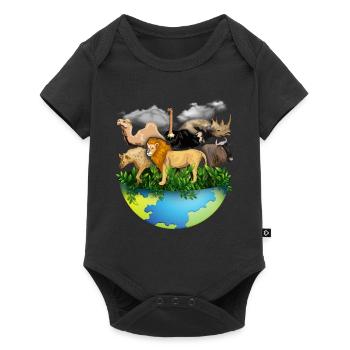 Zoo Zoowärter Zoo Arbeit Beruf Geschenk Geschenkid - Baby Premium Kurzarmbody - Schwarz - Vorne
