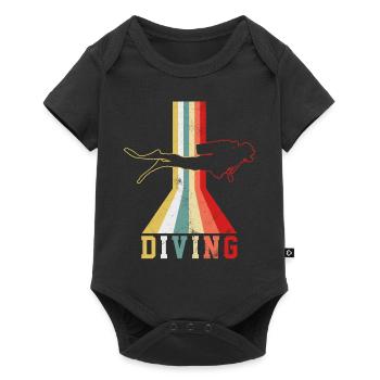 Diver - Baby Premium short-sleeve bodysuit - black - Front