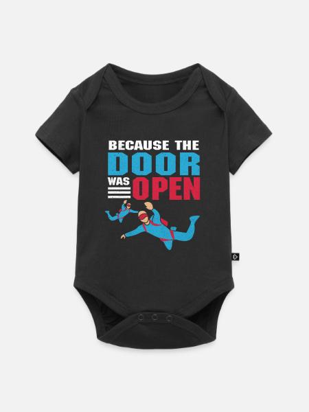 Fallschirmsport - Baby Premium Kurzarmbody - Schwarz