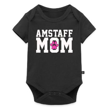 Staffordshire Mère - Body à manches courtes Premium Bébé - noir - Devant