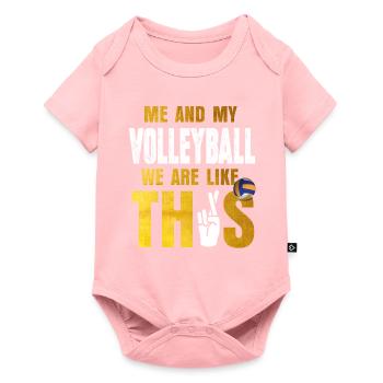 Volleyball Hobby Sport - Baby Premium short-sleeve bodysuit - rose - Front