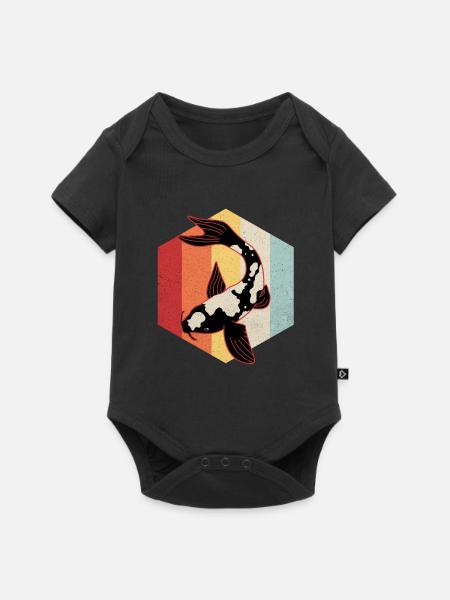 Koi - Baby Premium Kurzarmbody - Schwarz