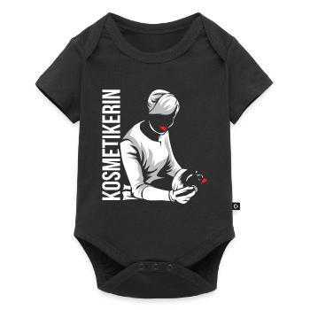 Kosmetikerin - Baby Premium Kurzarmbody - Schwarz - Vorne