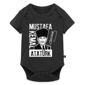 Mustafa Kemal Ataturk - Baby Premium short-sleeve bodysuit - black - Front