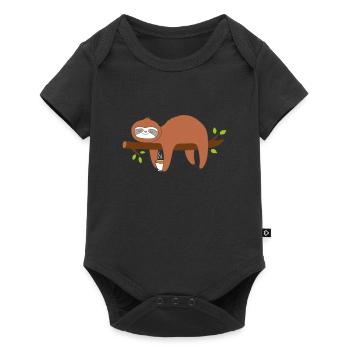 thé - Body à manches courtes Premium Bébé - noir - Devant