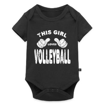 volleyball - Baby Premium short-sleeve bodysuit - black - Front