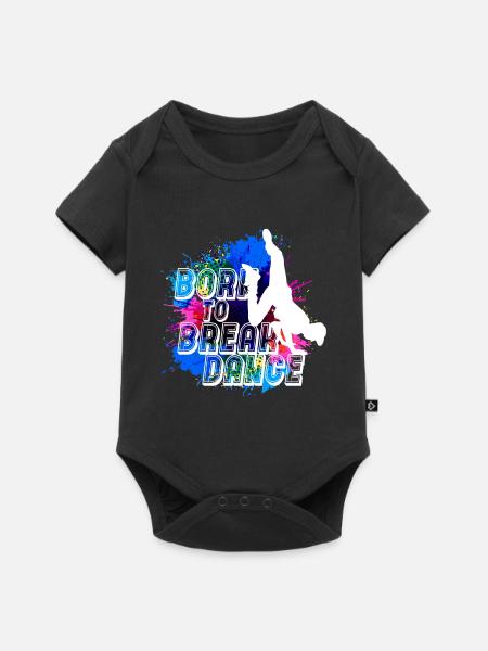 Breakdance Kind Junge Breakdancer Geschenk Cool - Baby Premium Kurzarmbody - Schwarz