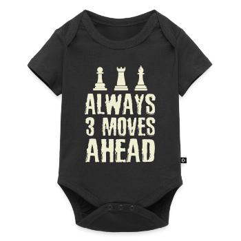 Chess Player Always 3 Moves Ahead Chess Lover - Baby Premium short-sleeve bodysuit - black - Front