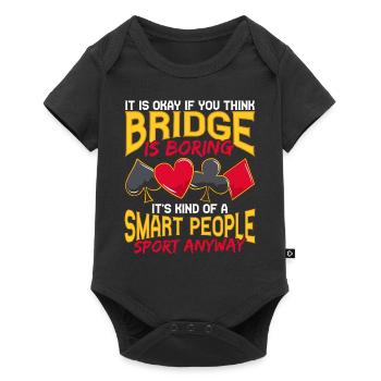 Bridge Card Game Bridge Smart People Sport - Baby Premium short-sleeve bodysuit - black - Front