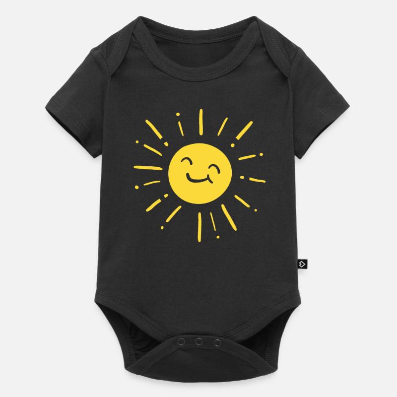 Soleil soleil - Body à manches courtes Premium Bébé - noir
