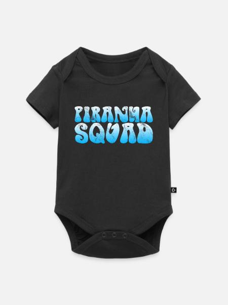 Piranha Fisch - Baby Premium Kurzarmbody - Schwarz