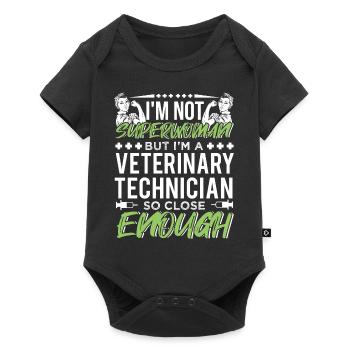 Vet Tech Veterinary Technician Job Title - Baby Premium short-sleeve bodysuit - black - Front