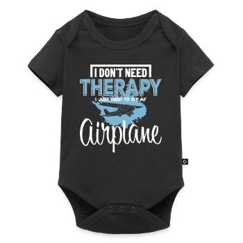 Airplane - Baby Premium short-sleeve bodysuit - black - Front