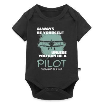 Pilote - Body à manches courtes Premium Bébé - noir - Devant