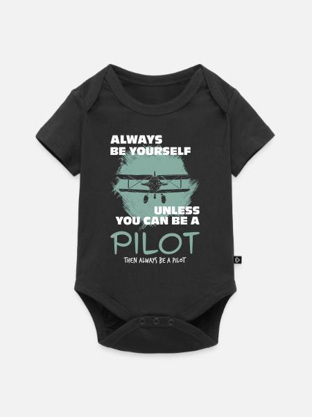 Pilote - Body à manches courtes Premium Bébé - noir