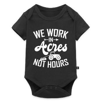 Bauer Landwirt Farmer - Baby Premium Kurzarmbody - Schwarz - Vorne