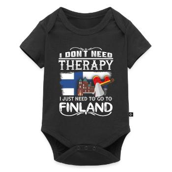 Finland - Baby Premium short-sleeve bodysuit - black - Front