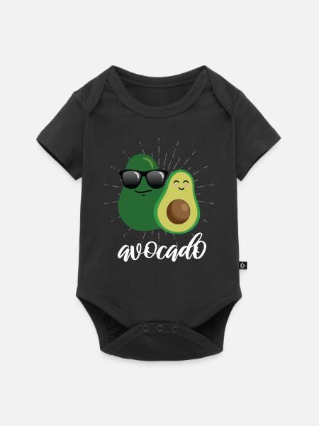 Avocado - Baby Premium Kurzarmbody - Schwarz