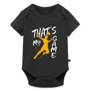 badminton - Baby Premium short-sleeve bodysuit - black - Front