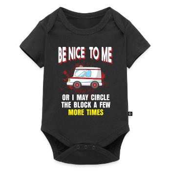 Ambulancier ambulancier cadeau de héros sauveur - Body à manches courtes Premium Bébé - noir - Devant