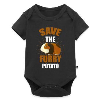 Guinea pig pet rodent gift - Baby Premium short-sleeve bodysuit - black - Front