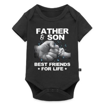 Father And Son Best Friends For life - Baby Premium short-sleeve bodysuit - black - Front