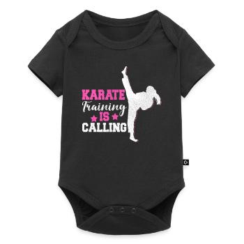 Karaté Girl Combat Sport Femmes Cadeau - Body à manches courtes Premium Bébé - noir - Devant