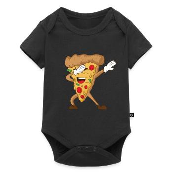 Dabbing Pizza - Body à manches courtes Premium Bébé - noir - Devant