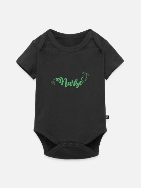 Krankenschwester Krankenschwester - Baby Premium Kurzarmbody - Schwarz