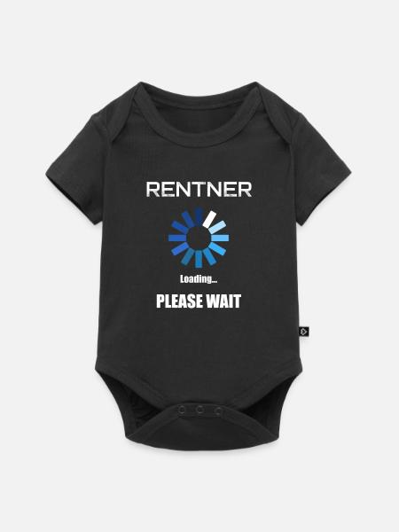 Rentner Loading Please Wait Rente Ladebalken Nerd - Baby Premium Kurzarmbody - Schwarz