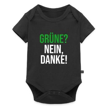 Grüne Nein Danke Anti Gegen Grünen Politik - Baby Premium Kurzarmbody - Schwarz - Vorne