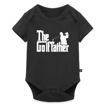 Lustiges Golfspieler Geschenk - Baby Premium Kurzarmbody - Schwarz - Vorne