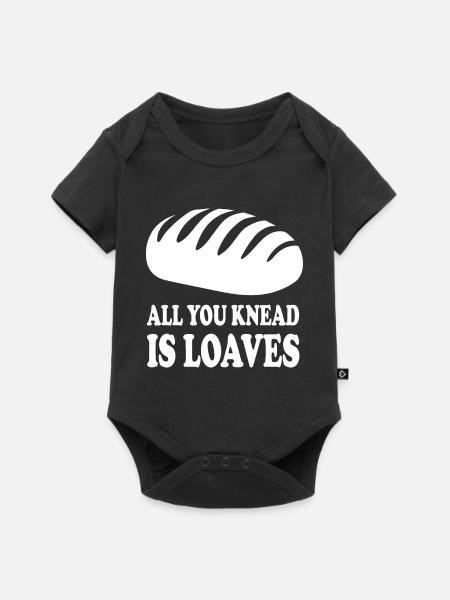 Brot Bäckerei - Baby Premium Kurzarmbody - Schwarz