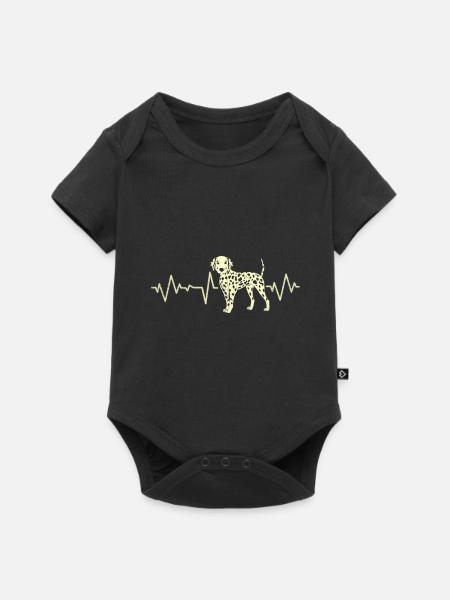 Dalmatiner - Baby Premium Kurzarmbody - Schwarz