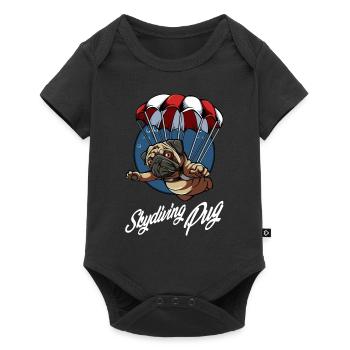 Parachutist - Baby Premium short-sleeve bodysuit - black - Front