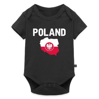 Polen - Baby Premium Kurzarmbody - Schwarz - Vorne