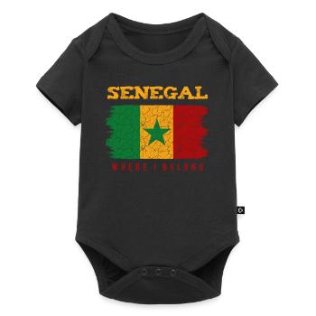 Sénégal - Body à manches courtes Premium Bébé - noir - Devant