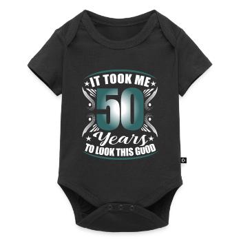50ème anniversaire - Body à manches courtes Premium Bébé - noir - Devant