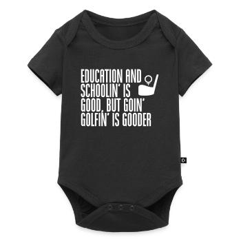 Golfing - Baby Premium short-sleeve bodysuit - black - Front