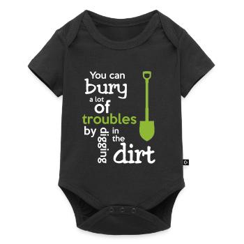 Gardener garden - Baby Premium short-sleeve bodysuit - black - Front