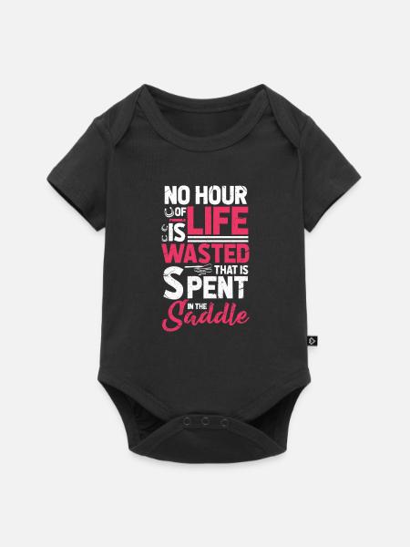 Reiterin - Baby Premium Kurzarmbody - Schwarz